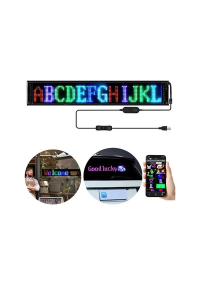 Pm-23823 12x98cm Kayan Yazı Led Tabela Belirtilmemis