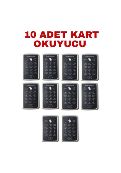 Sr-204 Mf Mifare Kartlı Ve Şifreli Geçiş Sistemi Rfıd Kart Okuyucu 13.56 Mhz 10 Adet