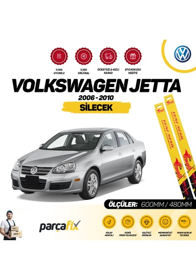 Vw Jetta 3 İnwells Muz Silecek Takımı 2006-2010