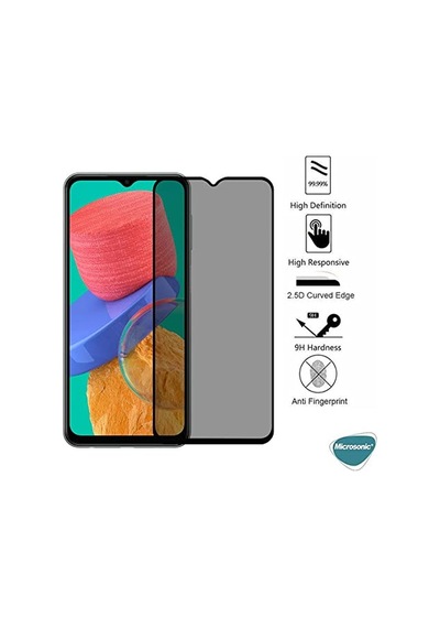Realme C35 Privacy 5d Gizlilik Filtreli Cam Ekran Koruyucu Siyah Realme C35 İle Uyumlu Ekran Koruyucu
