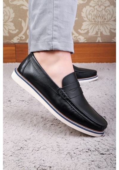 Ducavelli Vittoria Hakiki Deri Erkek Günlük Ayakkabı Loafer Ayakkabı