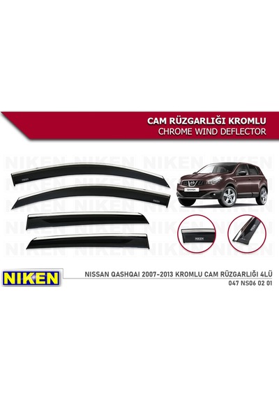 Qashqai 2007 2008 2009 2010 2011 2012 2013 Kromlu Cam Rüzgarlığı
