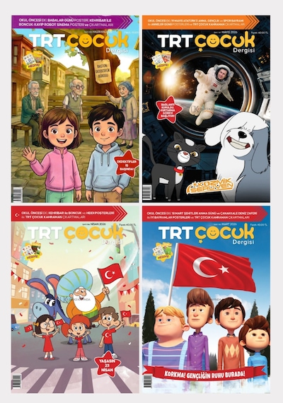 Trt Çocuk Dergi 4 Sayı Paketi