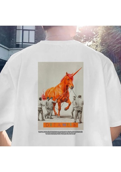 Dreamers Serisi No:4 T-shirt - Beyaz