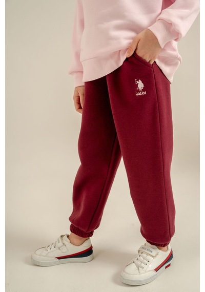 U.S. Polo Assn. Kız Çocuk Baskılı Pembe Uzun Kol Eşofman Takımı Us2711-c-v2 Us2711-c-v2
