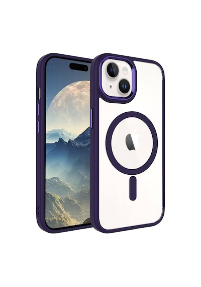 Apple Uyumlu iPhone 15 Plus İle Kılıf Wireless Şarj Özellikli Magsafe Telefon Kılıfı Kapak