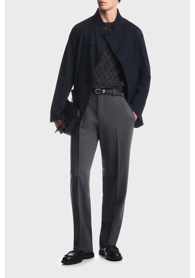 Emporio Armani Saf Yün Yuvarlak Yaka Kazak Erkek Kazak Em006276 Af29848 Fb004 Lacivert