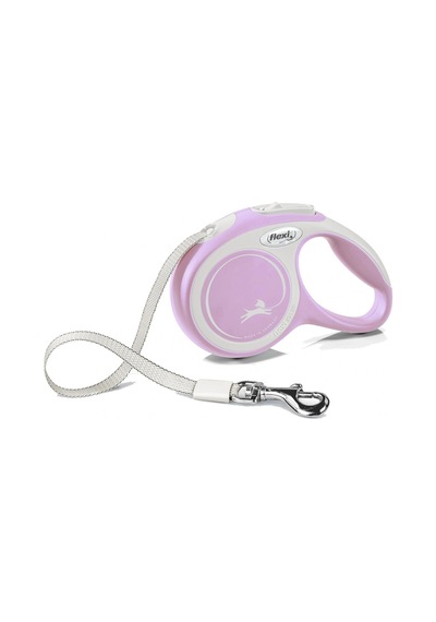 Flexi New Comfort Şerit Otomatik Gezdirme Tasması Pembe Xs 3 Mt Çok Renkli