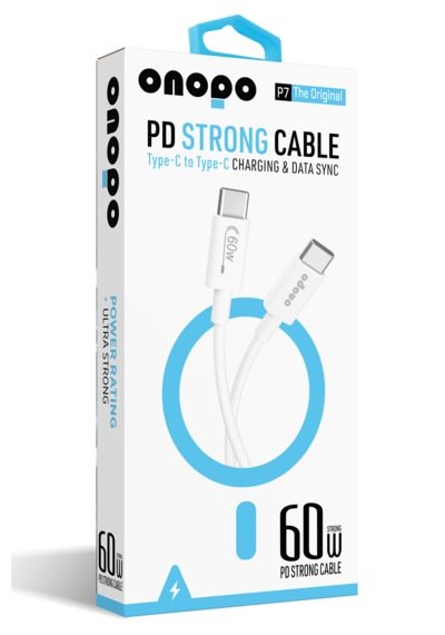 Onopo P7 60 W PD Type-C To Type-C Hızlı Şarj Ve Data Kablosu 1 M