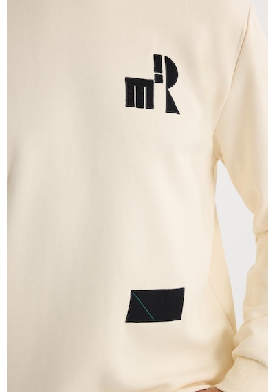 Tudors Erkek Relax Fit Rahat Kesim Pamuklu Lastikli Kol Bisiklet Yaka Baskılı Ekru Sweatshirt-37303 Ekru Tudors Erkek Relax Fit Rahat Kesim Pamuklu Lastikli Kol Bisiklet Yaka Baskılı Ekru Sweatshirt-37303 Ekru