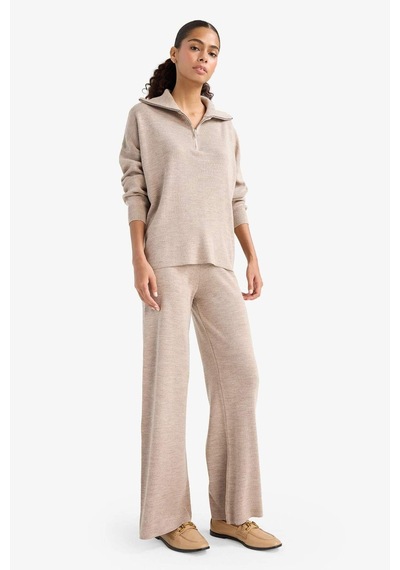 Defacto Wide Leg Pantolon F2918ax25aubg369 Bej