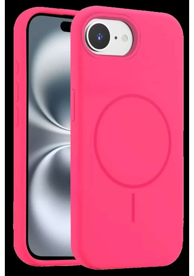 İphone 16e Kılıf Jully Magsafe Kapak - Pembe