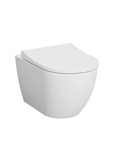 VitrA S60 Rim-ex SmoothFlush Beyaz Kanalsız Asma Klozet ve Yavaş Kapanır Kapak 7510L003-0090