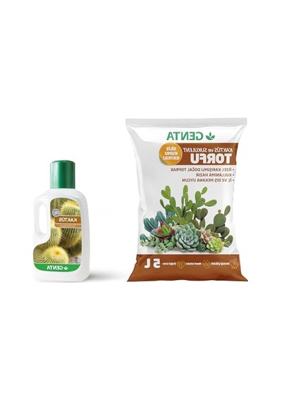 Kaktüs Bakım Paketi, Kaktüs Toprağı Ve Besini İle 0.75 LT - 2.5 LT - 12 KG