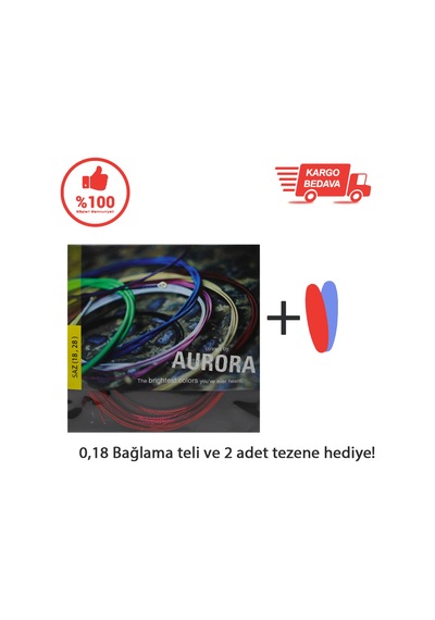 Aurora 0.18 Saz Teli - Kısa Sap Bağlama Teli