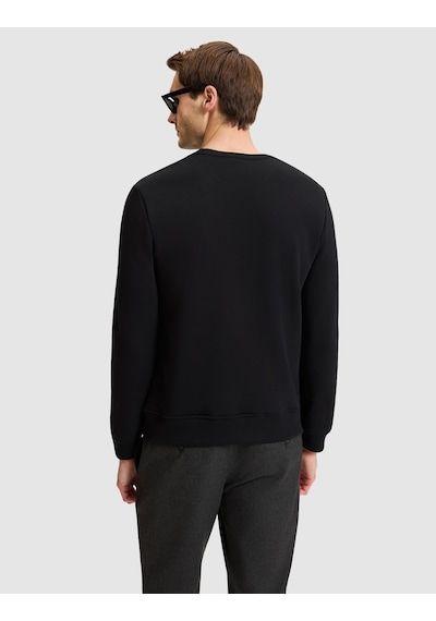 Pierre Cardin Siyah Regular Fit Basic Sweatshirt 50334023-vr046