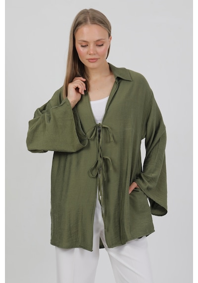 Doğal Viskon Kumaş Cepli Bağcıklı Kadın Kimono 1167 Hafif, Dökümlü, Akışkan, Yazlık Model Haki Doğal Viskon Kumaş Cepli Bağcıklı Kadın Kimono 1167 Hafif, Dökümlü, Akışkan, Yazlık Model Haki