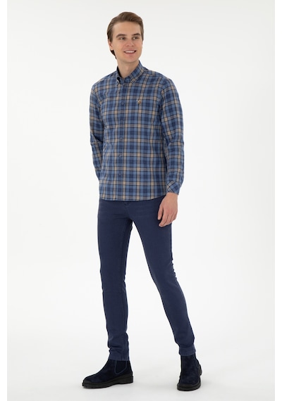 U.s. Polo Assn. Erkek Saks Jean Pantolon 50289500-vr045 Saks Saks Mavisi