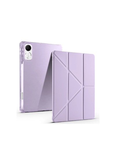 Honor Pad V9 Kılıf Zore Tri Folding Kalem Bölmeli Standlı Kılıf Klasik