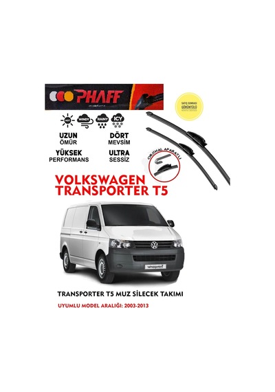 Volkswagen Transporter T5 Silgeç Silecek Takımı 2005 Model Araca Özel Aparat