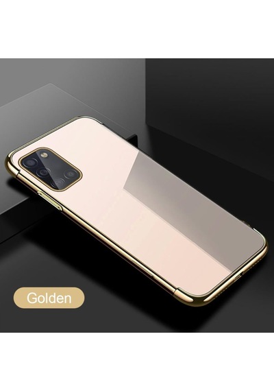 Galaxy A31 Köseleri Renkli Kamera Çikintili Ince Seffaf Kilif 315635364 - Kampanya-Renk / Nano Ekran Koruyucu(+25)-Gold
