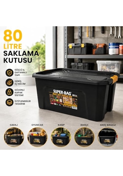Süper Bag 80 L Saklama Kutusu Asr-4039 Çok Renkli