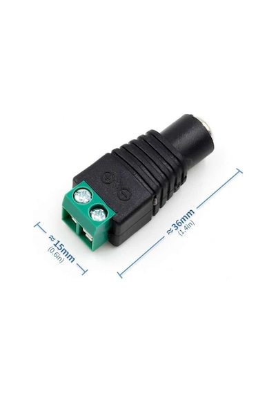 2.1mm Adaptör Klemens Dönüştürücü Terminal 24VDC 5A