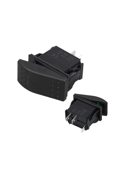 İnce Işık Sembollü Işıklı 3 Pinli On-off 12-24v Marin Switch