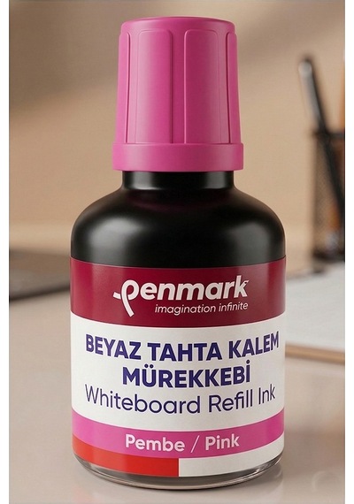 Pembe Yazı Tahta Kalemi Mürekkebi 30 Ml 2 Adet Penmark Tahta Kalemi Mürekkepi Kolay Silinebilir Doldurulabilir Canlı