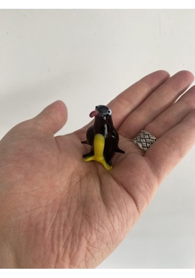 El Yapımı Murano Cam Penguen Biblo A10