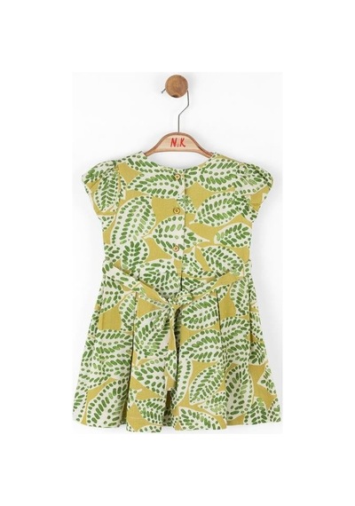 Nk Kids Kız Bebek Leaf Elbise Yeşil