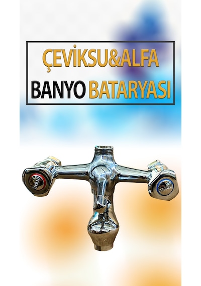 Alfa Model Banyo Bataryası Krom