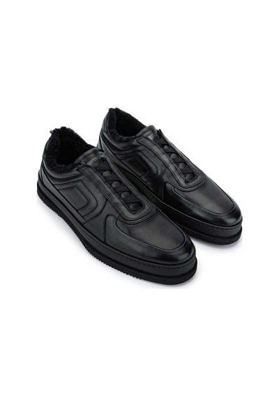 Giampiero Nicola Erkek Hakiki Deri Siyah Casual Ayakkabı 664 401111a Erk Ayk Sk24-25 Nero Siyah