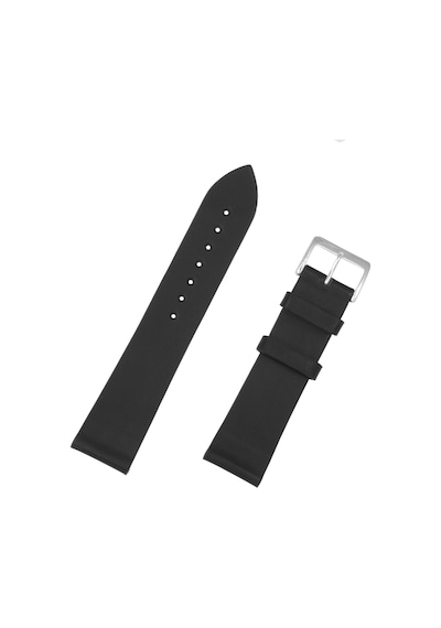 Siyah Hakiki Deri Saat Kordonu Kayış 22mm