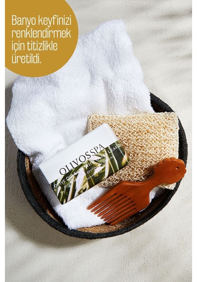 %100 Doğal Spa Serisi Zeytin Yaprağı Ve Zeytinyağı Katı Sabun El Saf Sabun - Zeytinyağı