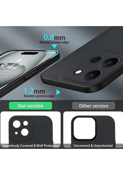 Vivo Y36 Kılıf Kamera Korumalı Lansman Silikon Kapak
