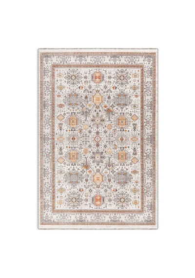 Dekoratif Halı Kaymaz Taban Leke Tutmaz Yıkanabilir Kilim Özel Ölçü Salon Halısı 3008 Çok Renkli