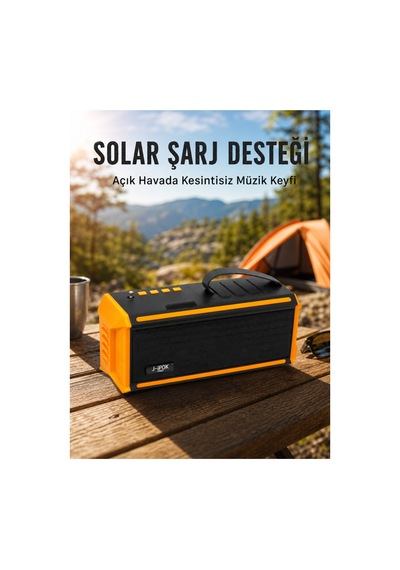 Astraltech J-ıpox P520 Taşınabilir Bluetooth Hoparlör Güçlü Ses + Radyo Yeni Nesil
