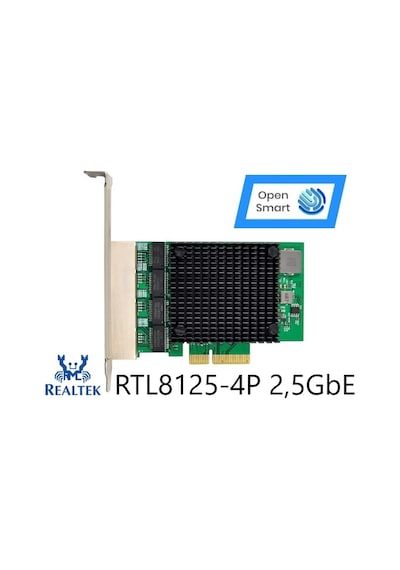 Open Smart 4 Port Realtek RTL8125B 2,5GbE Ethernet Kart - OPS7276