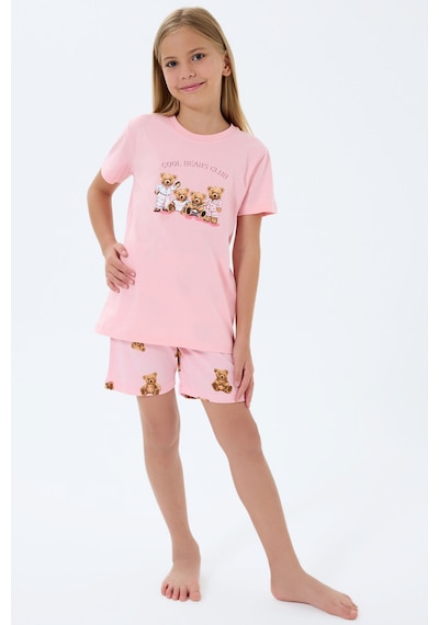 Rolypoly Kız Çocuk Pembe Şort Takım Rp3816-c-v2 Pembe