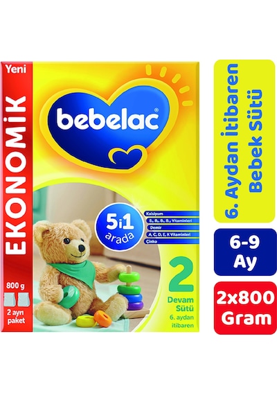 Bebelac 2 Devam Sütü 800 G 2 Adet