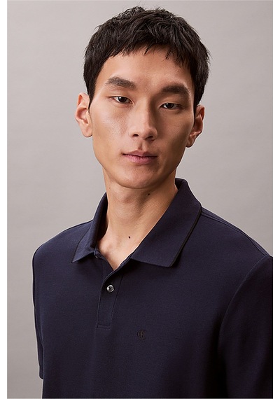 Calvin Klein Ss Refined Pique Tipped Classic Erkek Polo Yaka T-shirt Lacivert-24469