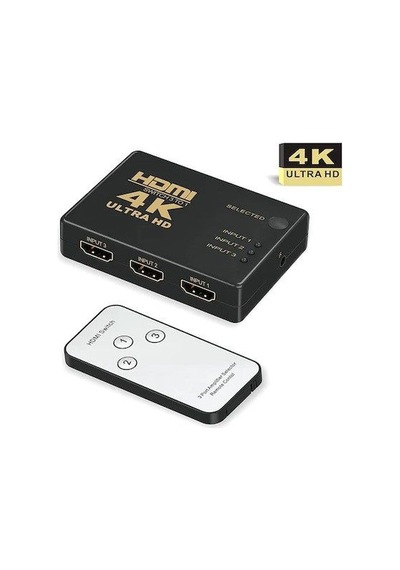 3 Port Hdmi Switch - 4K - Kumandalı ULTRA HD 2022 Versiyon HDMI