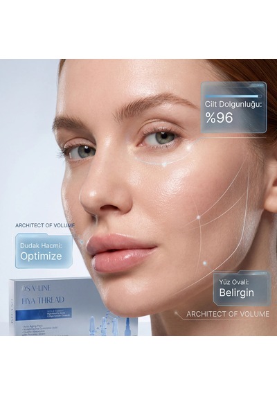 Ds V-lıne Hya Thread Kore Hyaluronik Hacimlendirici İp Nem Bakım Seti 7 Uygulama + %10 C Vitamini Kolajen Destekli Aydınlatıcı Serum 30 Ml