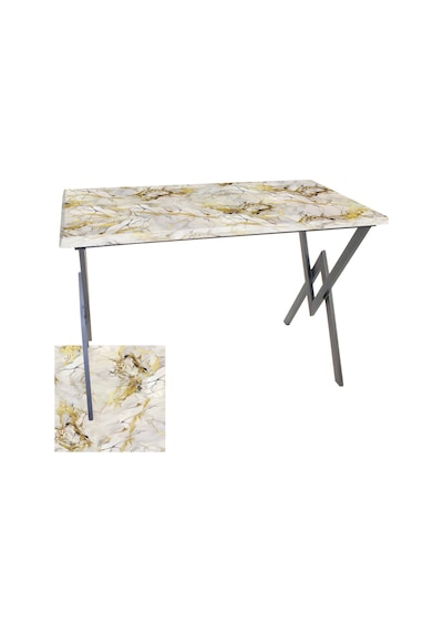 Anemon Mutfak Masası 70x120 Werzalit, Wermodin Ve Allzalit Tabla - Gold Çok Renkli