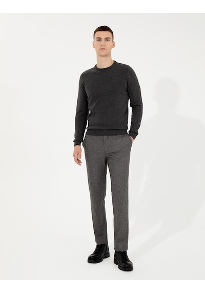 Pierre Cardin Erkek Gri Melanj Triko Kazak 50257290-vr086 Gri Melanj