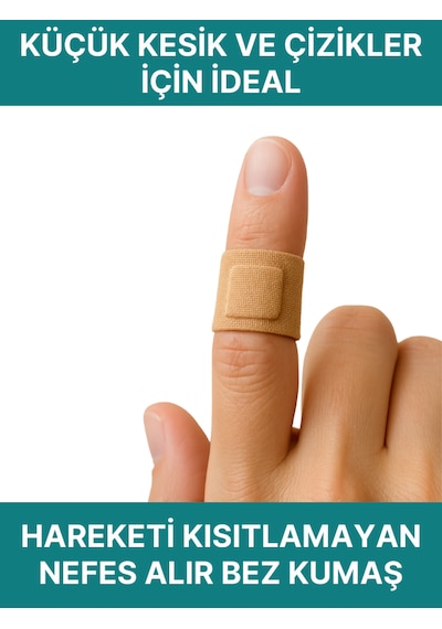 Şeffaf / Bez Yara Bandı Karışık Set 200 Adet