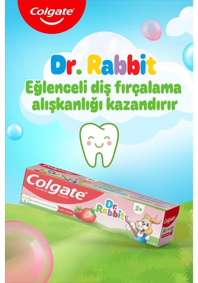 Colgate Dr. Rabbit Strawberry 50ml Çocuk Diş Macunu X2