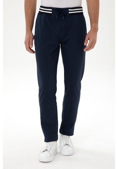 U.S. Polo Assn. Lastikli Bel Regular Fit Erkek Örme Pantolon Lacivert