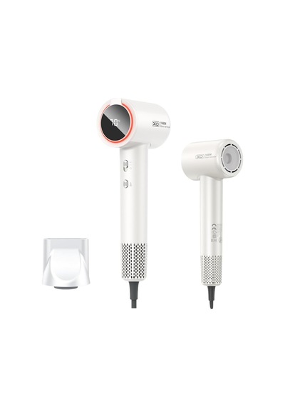 Dijital Ekranlı Saç Kurutma Makinesi 1600w Güçlü Fırçasız Motor, 3 Hız Ve 4 Sıcaklık Ayarı, Led Ambient